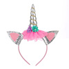 Children's cute headband, cartoon hairpins for princess, decorations, internet celebrity, unicorn