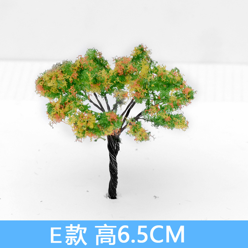 Edificio de mesa de arena modelo pequeño árbol mini alambre flor árbol micro simulación paisaje hecho a mano acabado árbol anillo arte paisajismo material