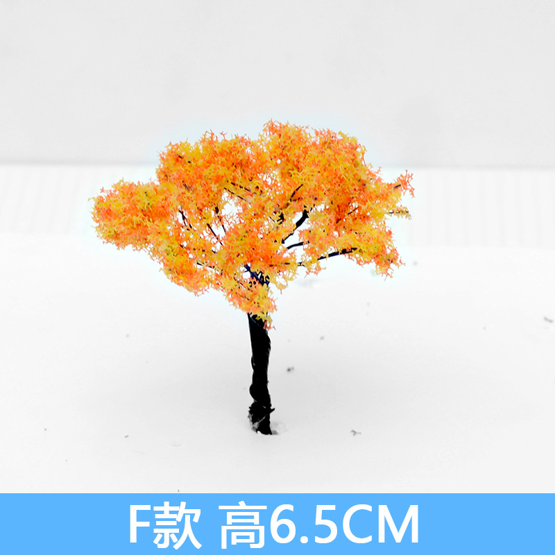 Edificio de mesa de arena modelo pequeño árbol mini alambre flor árbol micro simulación paisaje hecho a mano acabado árbol anillo arte paisajismo material
