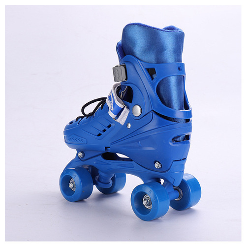 Velcro-Attached, Dual-Row, Four-Wheeled Adjustable Kids' Roller Skates – Beginner-Friendly Ice Skates & Roller Blades