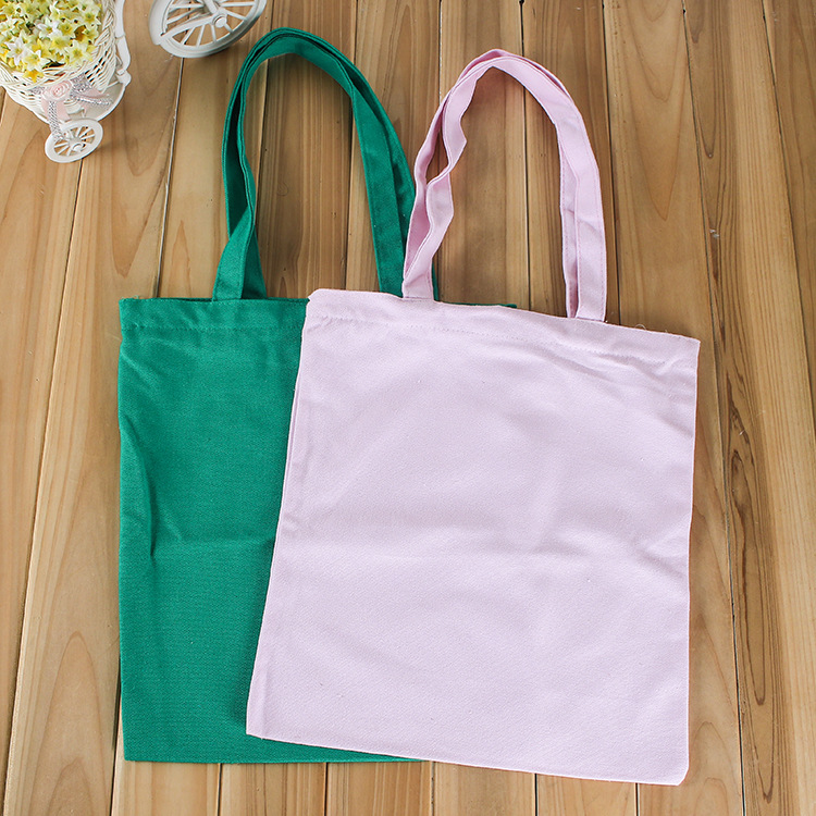 厂家批发纯色空白手提帆布袋学生单肩帆布包广告宣传棉布袋