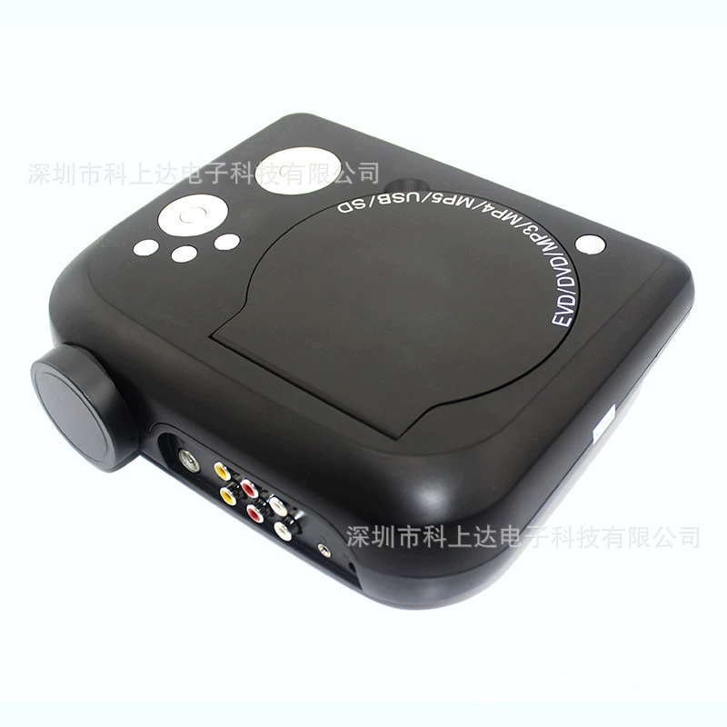 Проектор LED Kejida для домашнего кинотеатра, DVD-проектор, DVD-проектор автомобильный DVD-плеер