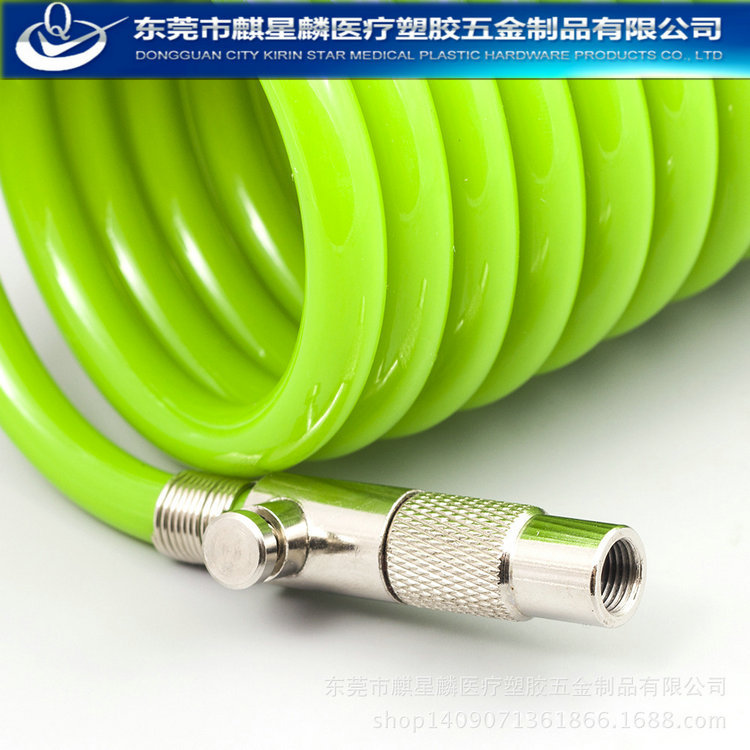 厂家供应PU弹簧管 气动软管 双孔牙科伸缩管 支持多种规格生产
