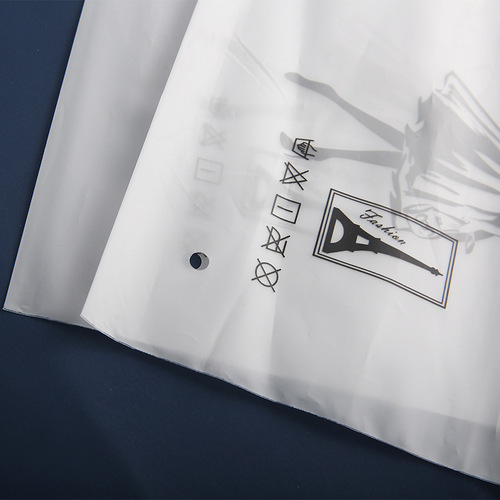 Plastic clothing zipper bags underwear packaging bags socks clothes storage bags PE transparent frosted bags wholesale