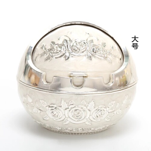 Large spherical ashtray creative flip cover personality trend home living room coffee table multi-functional European fashion ashtray