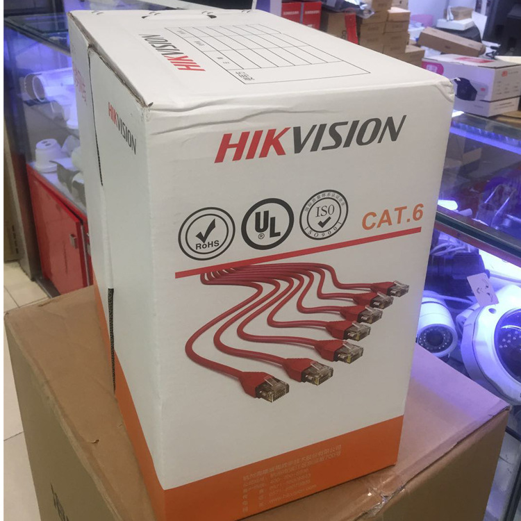 Cable de red Hikvision Super 6 Cable de transmisión de cableado integrado de red de video de monitoreo de DS-1LN6-UE