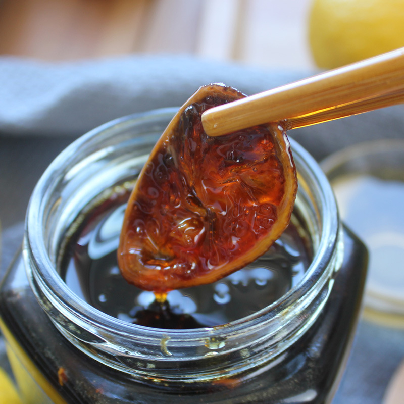 Tangerine Peel Rock Sugar Lemon Paste 520g, Honey Jam Lemon Paste, Handmade Simmered on Low Heat, Cold Brew Tea, Fruit Tea