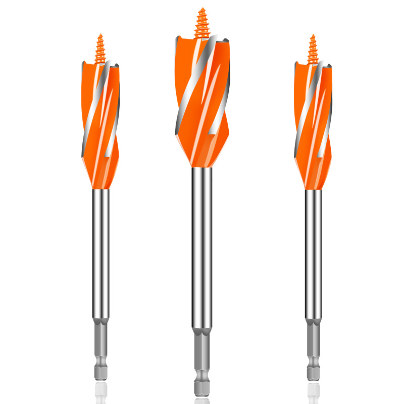 木工钻头门锁开孔器麻花钻头打孔扩孔钻套装转头支罗钻加长六角柄