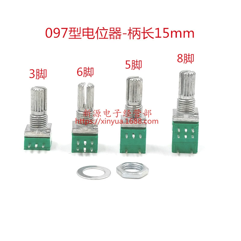 Потенциометр усилителя звука RV097 B1K B10K B20K B50K B100K регулируемый потенциометр