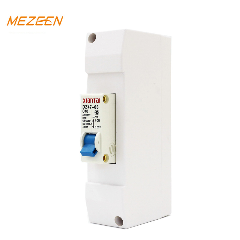 【样品免费】1回路单相空气开关明装配电盒家用断路器外盒塑料