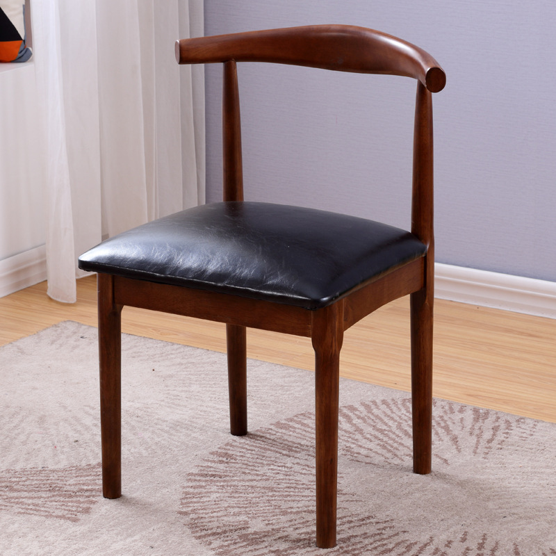 황소 뿔의자 호두