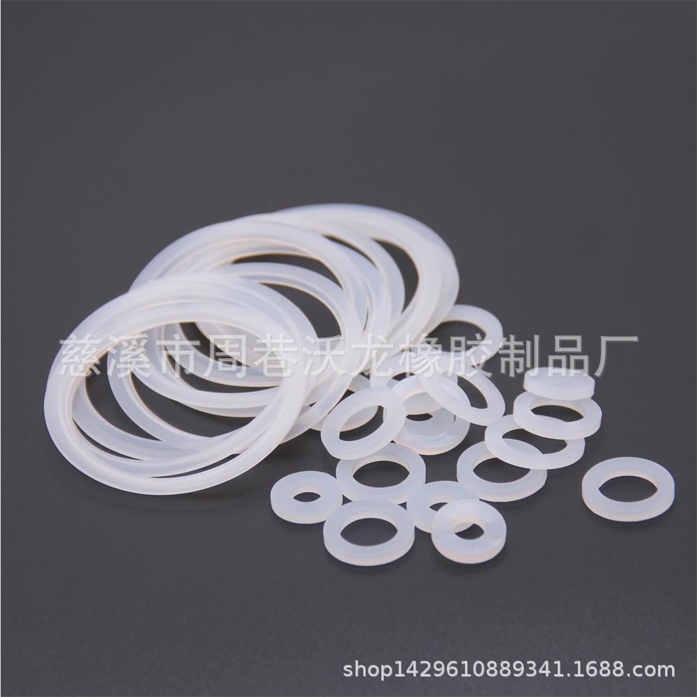 密封硅胶垫圈防水橡胶垫片 食品级半透明硅胶密封垫圈 硅胶瓶盖圈