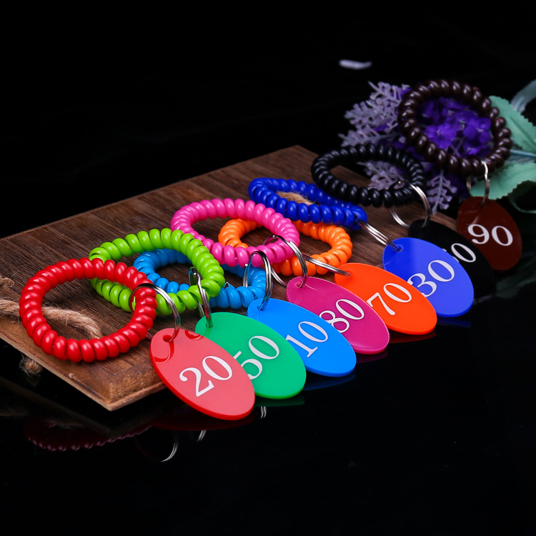 挂牌亚克力储物柜更衣柜号码牌叫号牌数字牌桑拿手牌寄存编号包邮