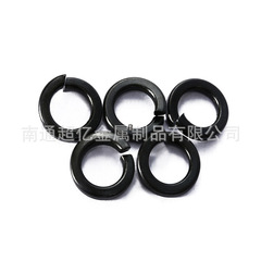 Supply GB93 black steel spring washers 65Mn spring washers, galvanized elastic washers DIN127B spring washers production