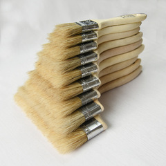 Factory direct sales a350 3-inch bristle wooden handle 2-inch glue brush wholesale 1-inch industrial pig bristle brush for sweeping dust