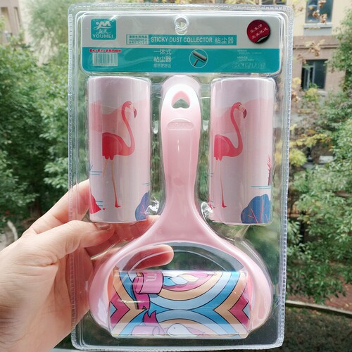 Hot-selling household dust paper lint sticker roller to stick lint and tear off clothes with dust paper to remove lint