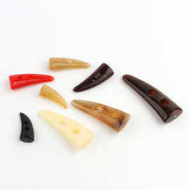 现货亚克力仿牛角扣女装大衣风衣毛衣羊角钮扣扣子童装外套纽扣