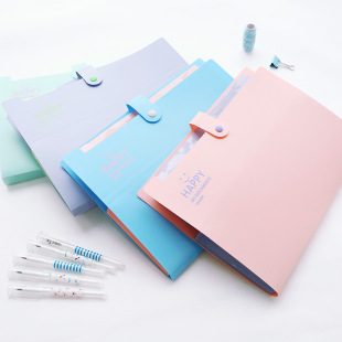 12-in-folder pp organ bag storage bag file organizing bag test paper separated bag multi-layer folder