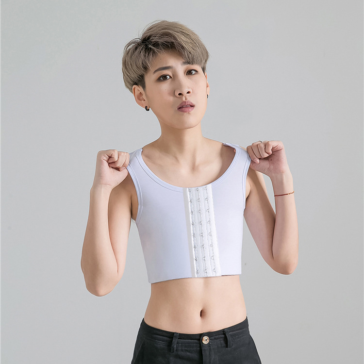 Hebilla delantera corta de vendaje A47 Blanco