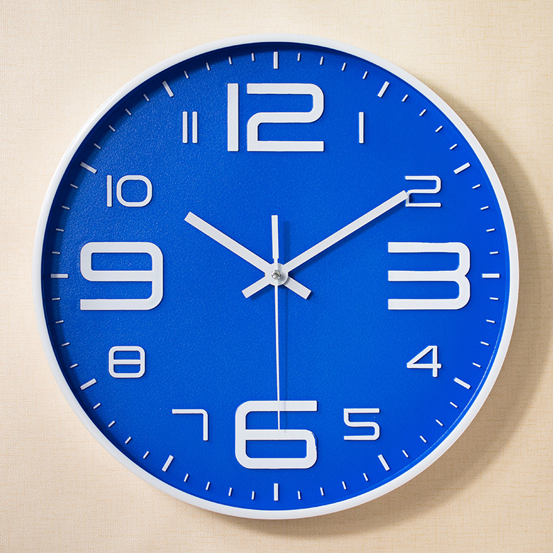 Suministro directo de fábrica sala de estar Reloj de pared reloj estéreo convexo Reloj de pared de plástico reloj de cuarzo de 10 pulgadas