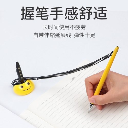 Office supplies bank desktop front desk fixed signature pen business desk pen bullet gel pen 0.5 black water pen