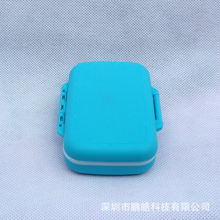 Azul pezón caja bebé pelo fetal colección plástico niños y niñas diente casa de almacenamiento regalo transfronterizo comercio exterior al por mayor