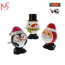 跨境外贸圣诞上链发条玩具 圣诞老人上链 批发上链发条新款