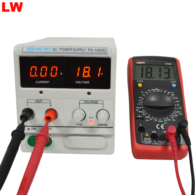 PS1505D龙威数显直流稳压可调电源15V5A测试老化LED电源