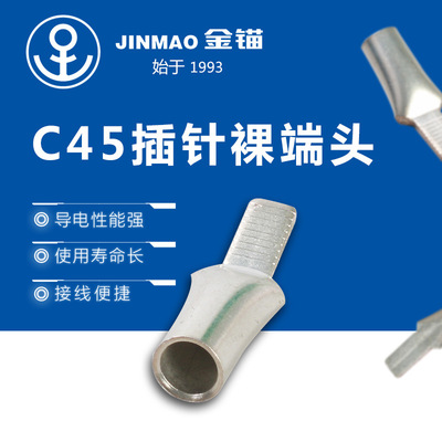 [厂家供应断路器鸭嘴接线鼻 插针裸端头C45 断路器鸭嘴接线鼻批发]