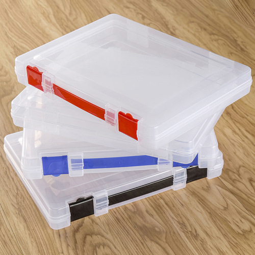 Multi-model square plastic storage box with lid, transparent parts, gadgets, dust-proof packaging box, sample box wholesale