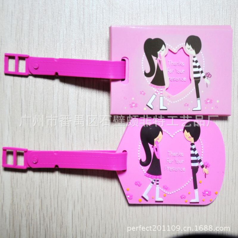Anti-Lost Suitcase Luggage Tag Stereo Pvc Soft Glue Bus Logo Business Card Holder Boarding Flight Label Tag Anti-Lost Suitcase Luggage Tag Stereo Pvc Soft Glue Bus Logo Business Card Holder Boarding Flight Label Tag