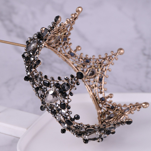Tuan Ming Crown Hot Selling Baroque Retro Full Circle Crown Birthday Cake Crown Princess Performance Tiara Wholesale