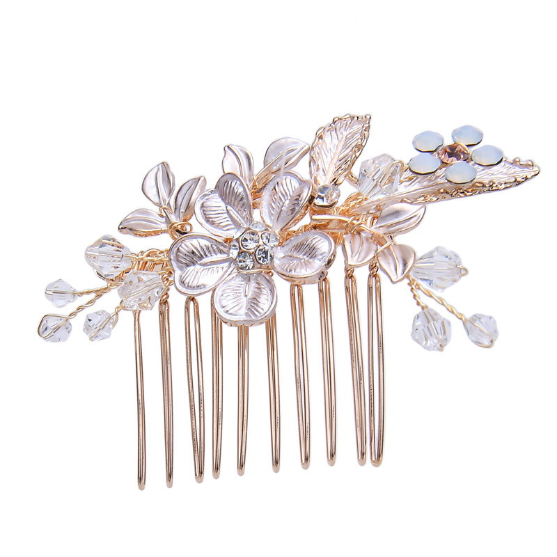 작은 황금 머리 빗