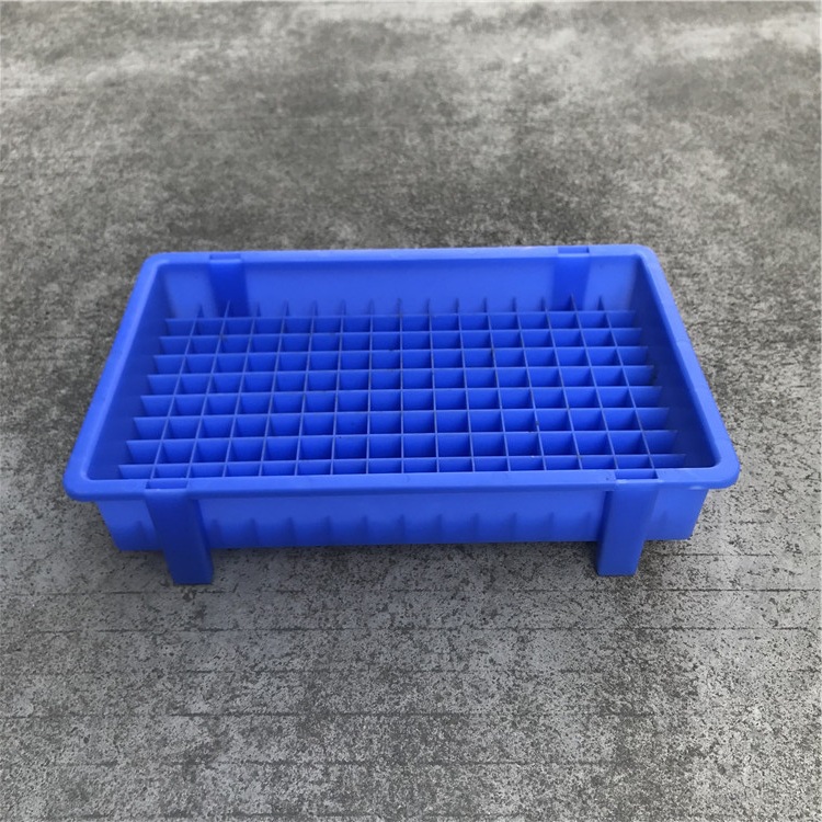 供应深圳新款分格电池物料盒 160个装18650塑料盒电池盒