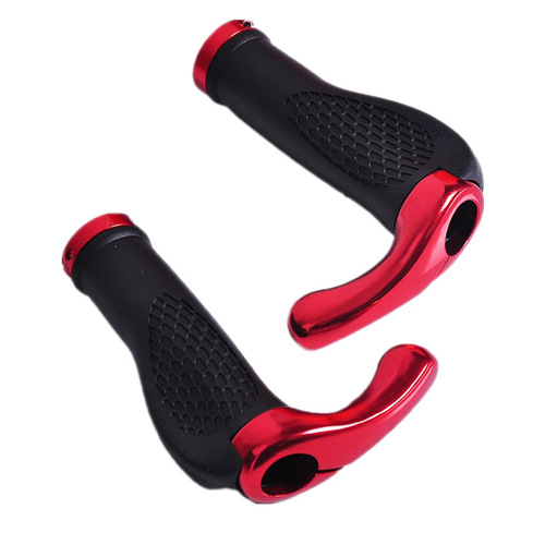 Bicycle and mountain bike meat ball locking grips with deputy handles and flying horn grips. Cycling equipment. Price per pair.