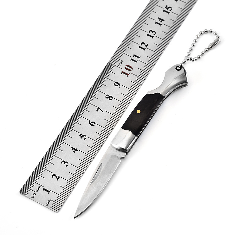 厂家批发户外小复古刀钥匙挂饰小刀野营露营水果刀具折叠未开刃