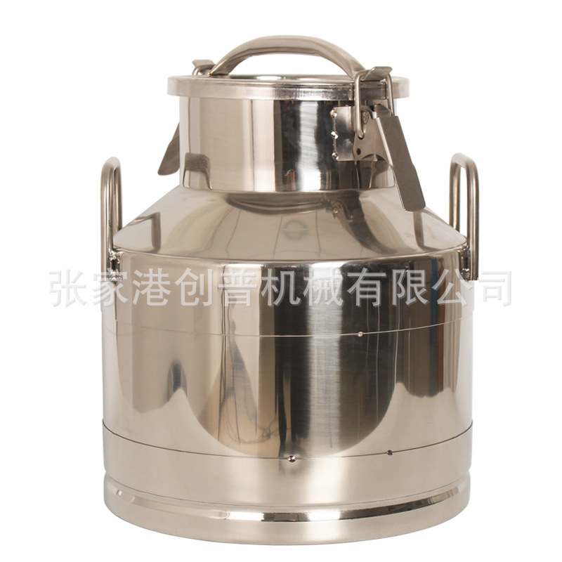 15L不锈钢304牛奶运输桶 奶农专用奶桶 保鲜贮存牛奶桶 创普机械