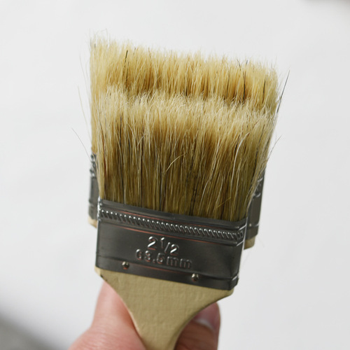 Factory direct sales a350 3-inch bristle wooden handle 2-inch glue brush wholesale 1-inch industrial pig bristle brush for sweeping dust