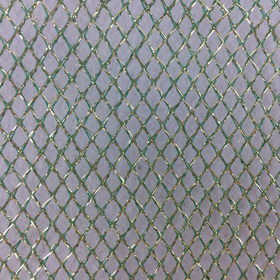 供应金银丝网眼布菱形网布 四角金丝网 装饰材料包花材料