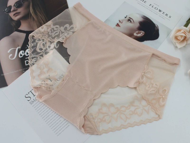 维密姑娘 Summer sexy pants, underwear, mid rise, plus size