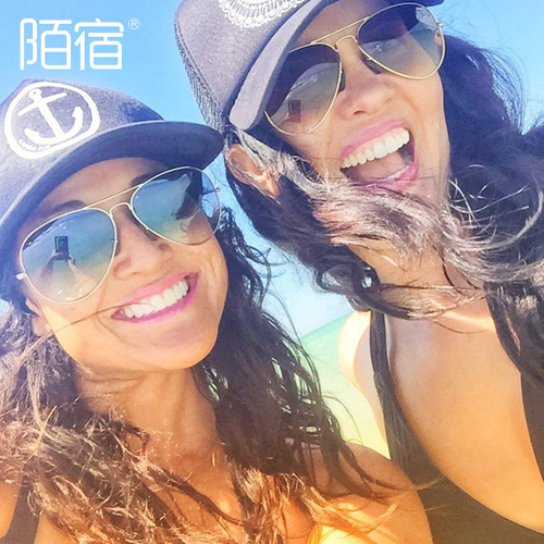 Mosu 3025 glass lens color film sunglasses aviator sunglasses 3026 men and women same style toad glasses cross-border