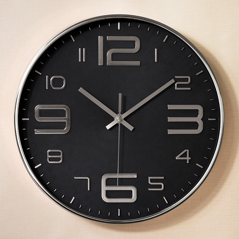 Suministro directo de fábrica sala de estar Reloj de pared reloj estéreo convexo Reloj de pared de plástico reloj de cuarzo de 10 pulgadas