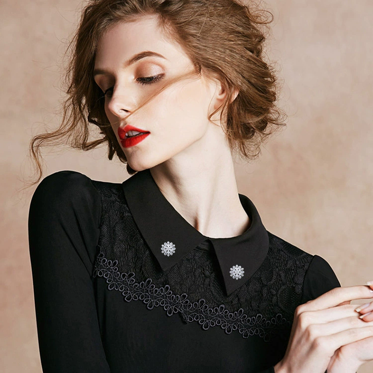 Brooch solar-powered, high-end protective underware with zircon, pin, micro incrustation