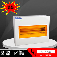加厚明裝配電箱PZ30回路箱家用照明開關箱工程款強電箱明0.8-0.6