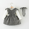 Autumn dress with sleeves, skirt, children's small princess costume, clothing, long sleeve, wholesale