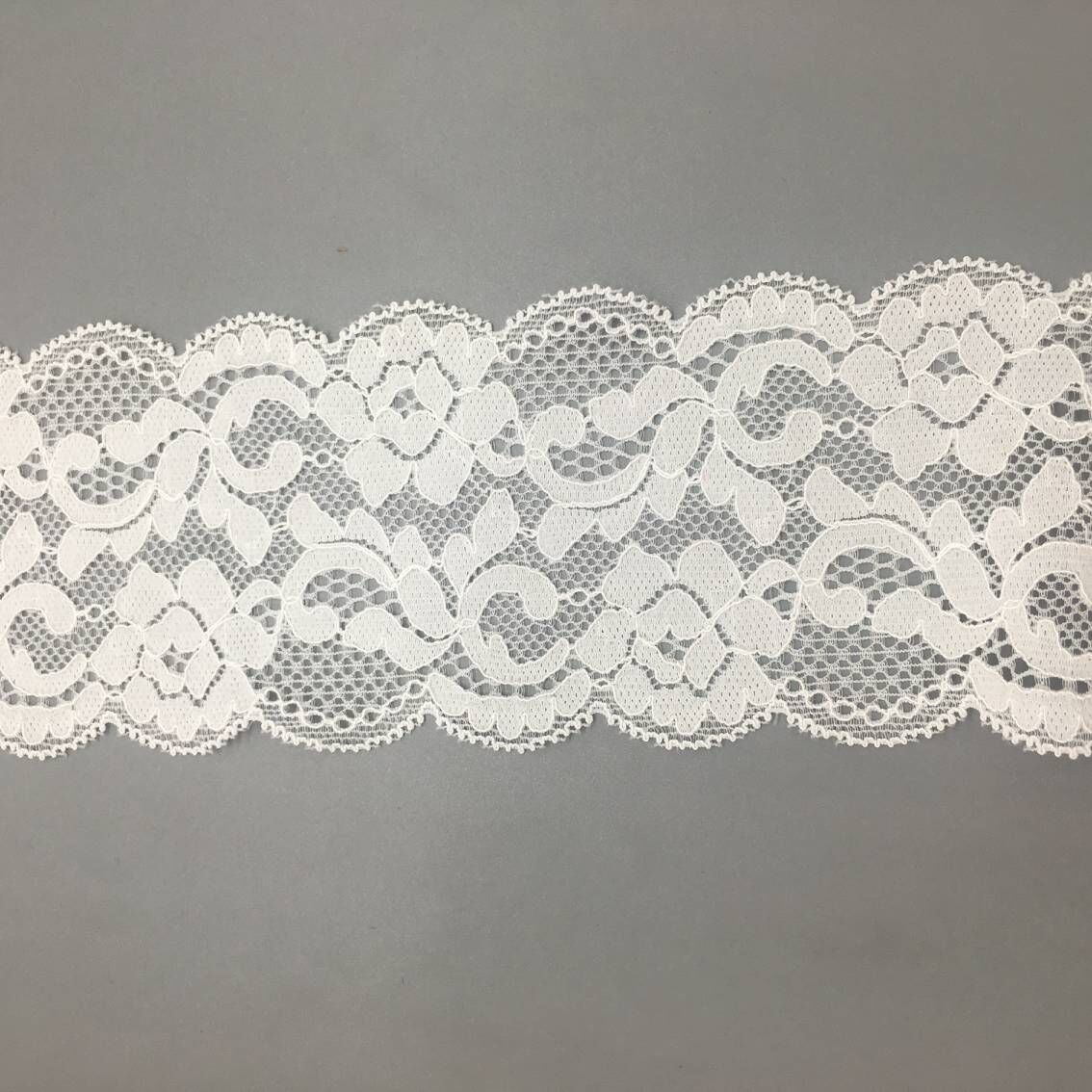 锦氨花边 弹力蕾丝花边双波6.5cm花边 袖口裤脚花边 服装辅料花边