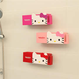 kitty卡通牙刷架家庭套装洗漱牙杯收纳 浴室可爱牙刷架批发