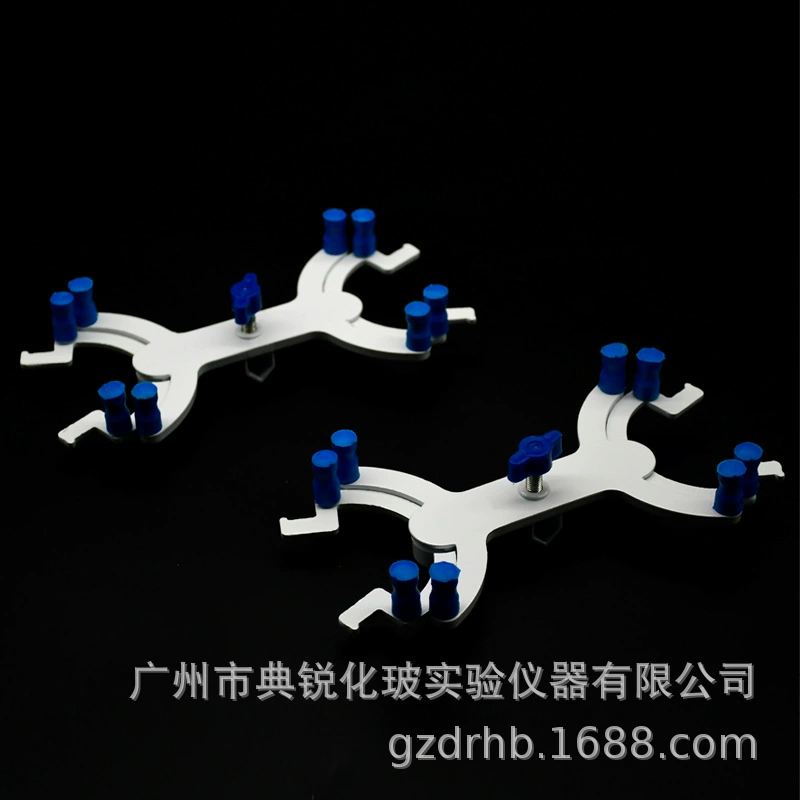 Оптовая цена поставки в немецком стиле титрационный зажим для стола зажим для титратора Алюминиевый зажим-бабочка алюминиевый титрационный зажим сторона двойной LV
