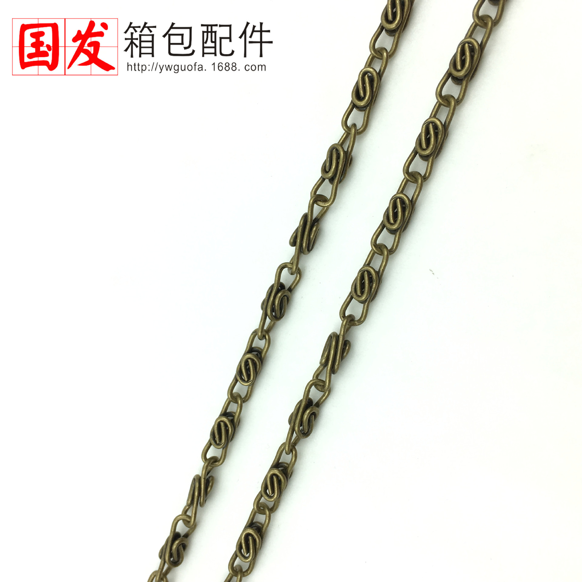 Cadena de diez mil caracteres de 120CM Cadena de diez mil caracteres de 40CM Bronce, plata, bolsa de oro, accesorios de equipaje disponibles a mano de bricolaje