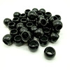 Acrylic black beads, 15mm, 1cm